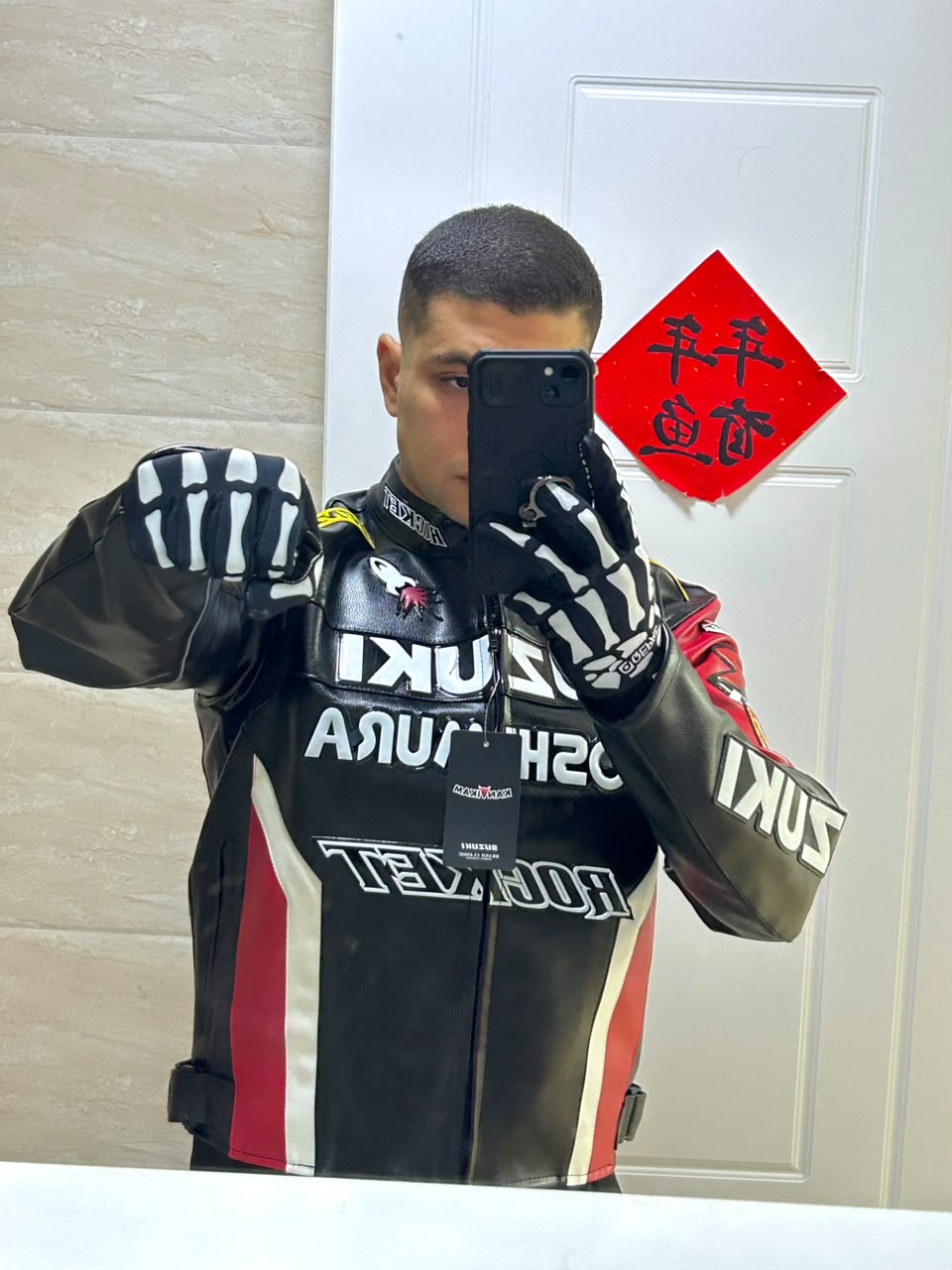 Motorcycle Skeleton gloves