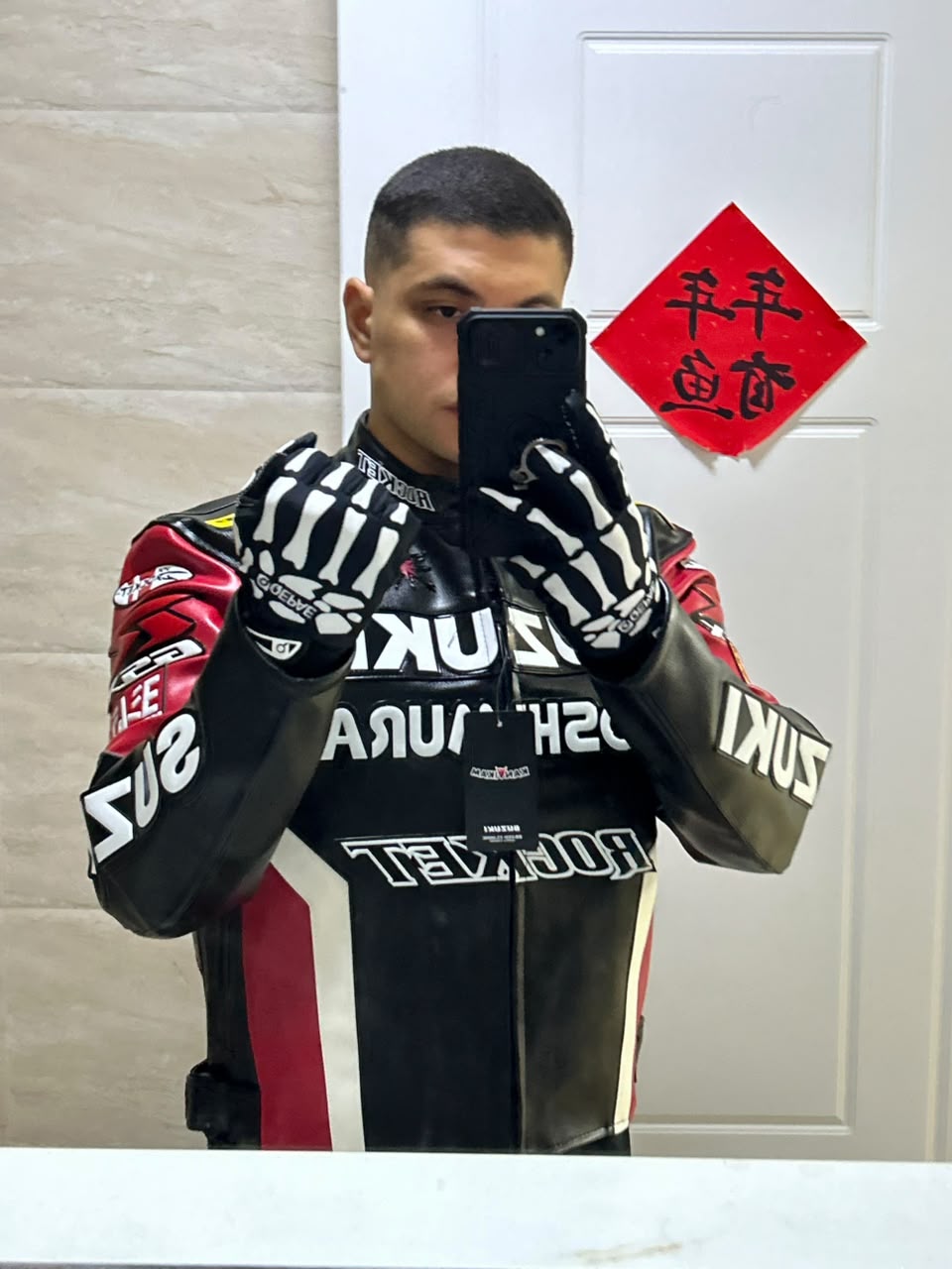 Motorcycle Skeleton gloves
